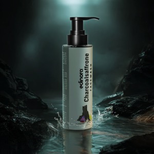 Edinora Charcoal Saffron facewash | Safe Ingredients | No SLS, parabens | For Deep Skin Cleansing, Fights Acne, Pimple | 100ml